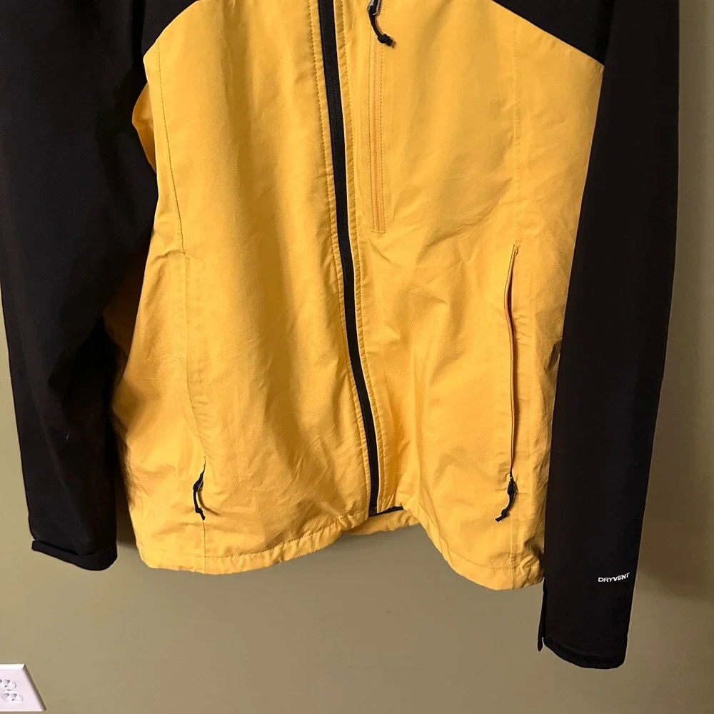 The North Face Thermoball Triclimate DryVent Jacket Mens‎ M Black Yellow Hooded